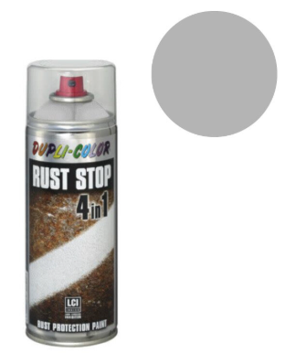 DUPLI Rust Stop 4 in 1, 400ML RAL 9006 VALKOINEN ALUMIINI