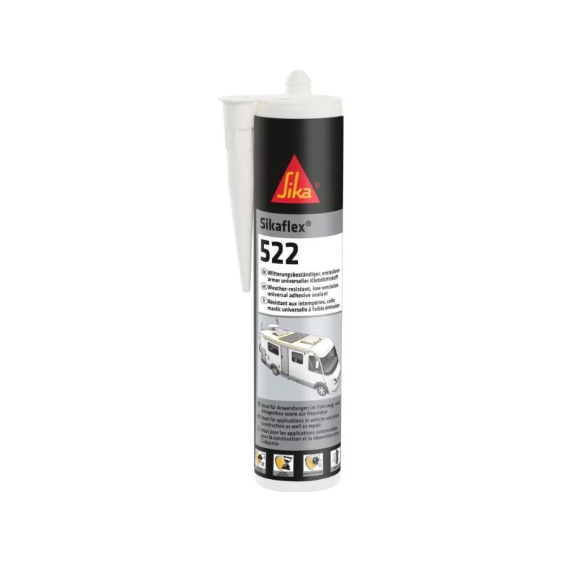 SIKAFLEX-522 white 300ml koritiivistemassa