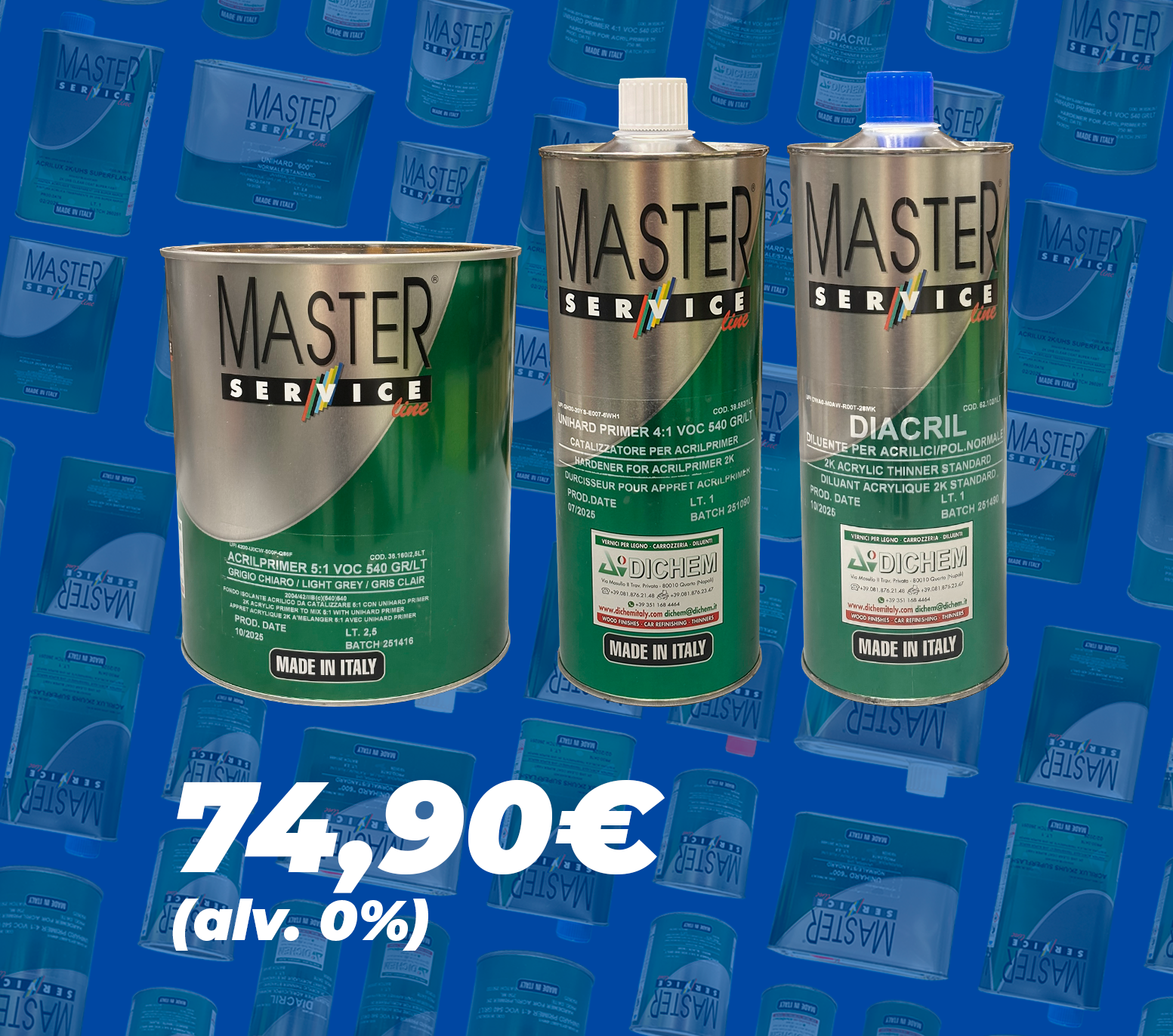 Dichem pohjamaali kampanja 2,5L + 1Lkovete +1Lohenne